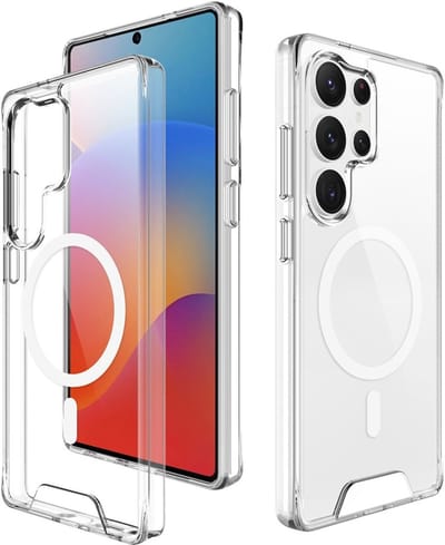 Coverup Hoesje - Geschikt voor Samsung Galaxy S25 Ultra Hoesje - Coverup Transparant TPU Back Cover - MagSafe Compatible - Transparant