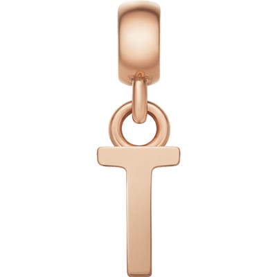 Daniel Wellington DW Charm Letter T Rose Gold