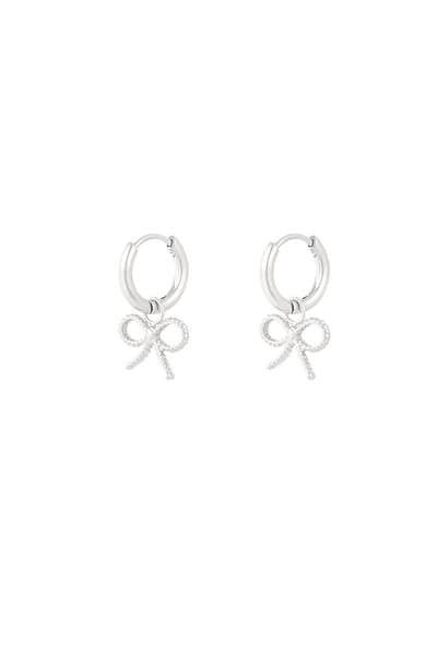 Luxe Strik Hoop Oorbellen | RVS (verkleurt niet) | Goudkleurig | Cadeau voor haar