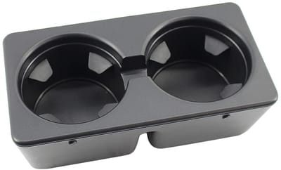 Dailygoods- Bekerhouder Auto Ruimtebesparend - Dual Cup Houder - Praktische Oplossing - Compact Ontwerp - Geschikt voor Standconsoles - Modern en Schoon Uiterlijk - Autobekerhouder