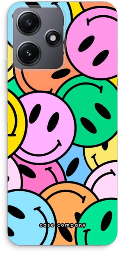 Case Company® - Hoesje geschikt voor Xiaomi Redmi 12 hoesje - Smiley N°1 - Soft Cover Telefoonhoesje - Bescherming aan alle Kanten en Schermrand