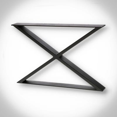 SEART Typ X - Loft Tafelpoot - 60x40 cm - Zwart - Staal