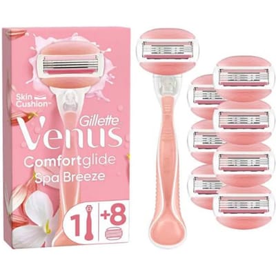 Gillette Venus Comfort Glide Spa Breeze Handle &amp; Blades 1 pcs + 8 st
