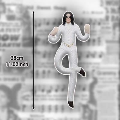 Schatting Michael Jackson Cosplay Prop Pluche Pop Abstract Pluche Speelgoed Gewrichten Beweegbaar Verstelbare Houdingen Knuffel Fans Cadeaus