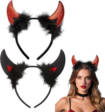 Verstelbare en Comfortabele Hoornenkap voor Carnaval en Halloween Feestkostuums - Perfecte Accessoire voor Themafeesten en Verkleedpartijen