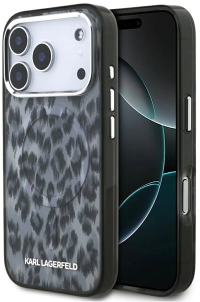 Karl Lagerfeld Iml Leopard Patroon Magsafe Case Voor Iphone 17 Pro Luxury