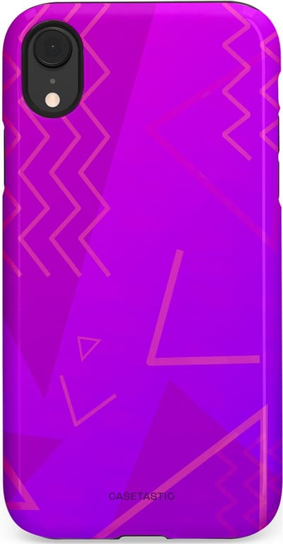 Casetastic Hoesje Geschikt voor Apple iPhone Xr - Stijlvolle Beschermende Duo-layer Case - Discowave