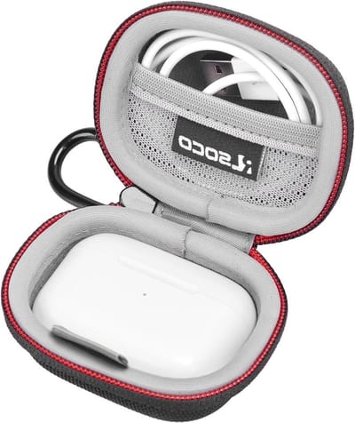 Beschermhoes voor AirPods 4/3/2/1 en AirPods Pro 3/2/1 met trekband voor eenvoudig gebruik en extra bescherming