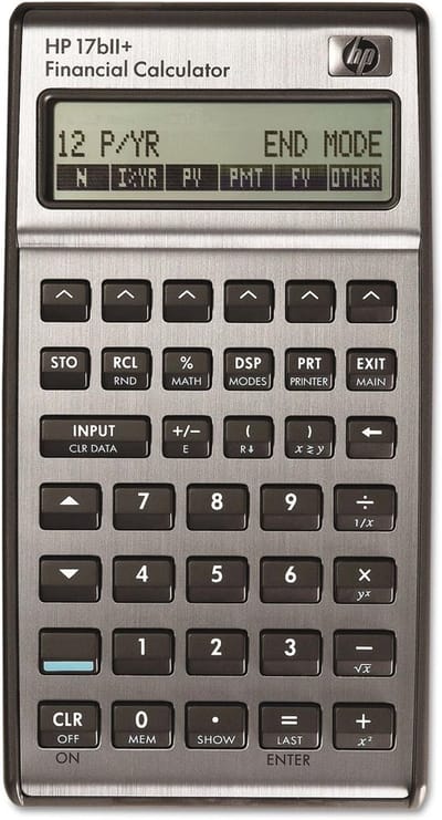 Financiële Rekenmachine - Zakelijke Calculator - Financiële Berekeningen - Specifieke Functies - Compact Formaat - Zilver