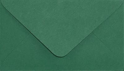 Gladde groene enveloppen A8 - 58 x 100 mm - 25 stuks - BK zonder lijm - 115 gram - Sirio Color - Netuno