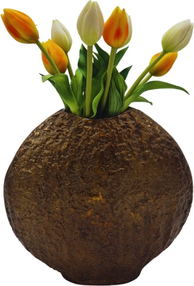 Deco4yourhome® - Vaas - Vensterbank Vaas - Bali - Antiek Goud - Gold
