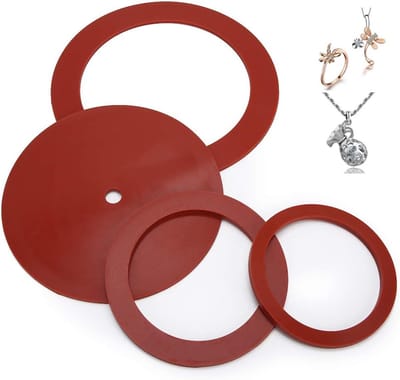 Gietmachine Pakking - Rubber Afdichting Vacuüm - Sieraden Maken - Speciaal Voor Gietmachines - 4 stuks - Zwart
