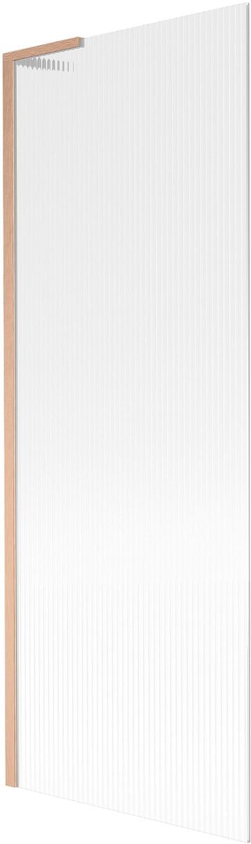 Mexen Next L badwand 1-delig 70 x 150 , strepen, geborsteld koper - 895-070-000-03-09-65