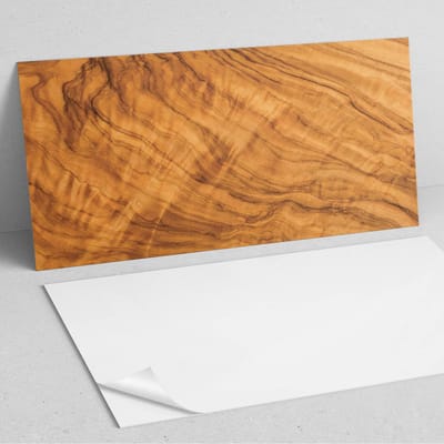 Coloray Wandpanelen Zelfklevend - Natuurlijk houtpatroon PVC Wandpaneel - 100 cm x 50 cm - Bruin Wandbekleding Zelfklevend - 1 stuk - Texturen Wandpanelen Zelfklevend - Wandpaneel Keuken - Wandpanelen Badkamer