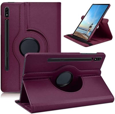 Draaibaar Hoesje - Rotation Tabletcase - Multi stand Case Geschikt voor: Samsung Galaxy Tab S7 T870 2020 | Samsung Galaxy Tab S8 - 11 inch - paars