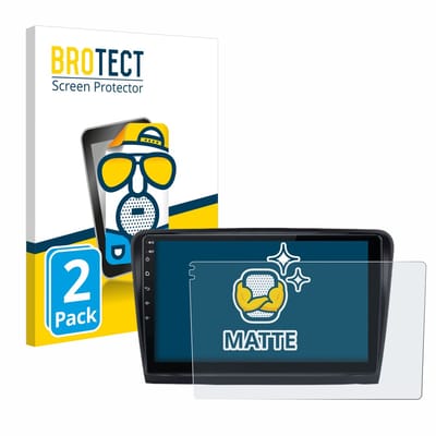 BROTECT - Screenprotector voor Junsun V1 Plus 10" Skoda Octavia 2 2008 - 2013 - Folie Beschermfolie matte 2 Stuks