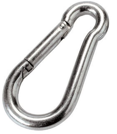 Karabijnhaak 60 x 6 mm – Vernikkeld DIN 5299 – TOOLTECH