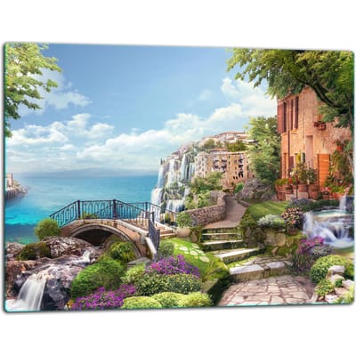 TMK ArtDeko Serie - Snijplank - Glasplaat - 52x40cm - Decoratief