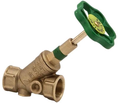 Schlösser Armaturen JS KFR-ventiel met mofaansluiting, zonder aftapping, met stijgende spindel, DN20, binnendraad 3/4'', DVGW gekeurd, 0016152000001