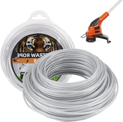 Maaidraad Trimmerdraad - Grastrimmerdraad Staaldraad - Gazon Onderhoud - Staaldraad Kern - 3 mm x 41 m - Niet gespecificeerd