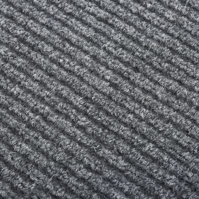 vidaXL - Droogloopmat - 100x150 - cm - grijs
