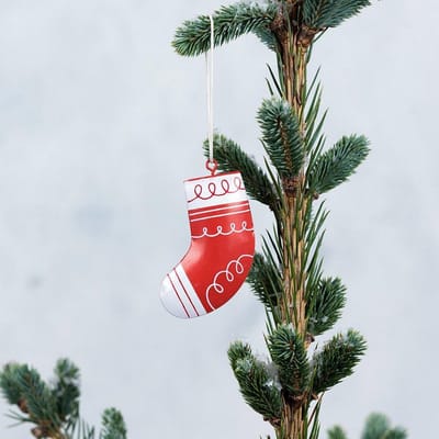 Kersthanger kerstsok metaal - Rex London
