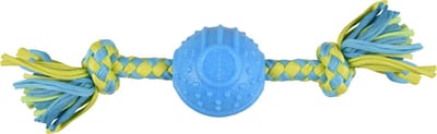 Flamingo Spector Met 2 Knopen - Speelgoed Honden - Hs Tpr Spector Bal Blauw/groen Dia. 6,2cm - 1st - 129918 - 1st
