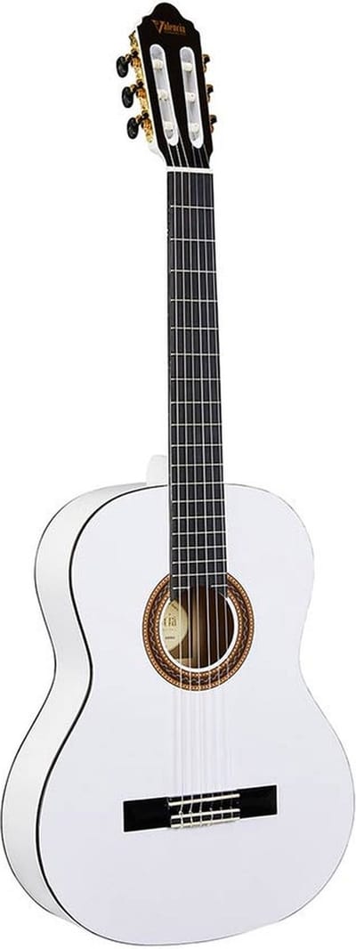Valencia VC104WT Klassieke Gitaar 4/4 Wit Hoogglans