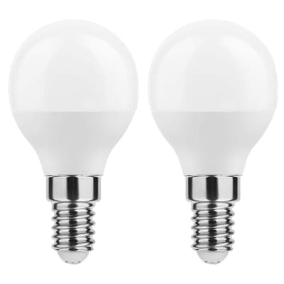 Technik E14 LED Lamp 4.9W - 470lm - 2700K - Warm Wit - LED Globe Mini P45 - Vervangt 40W Halogeen Gloeilamp - 2 stuks