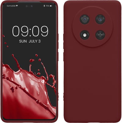kwmobile telefoonhoesje geschikt voor HONOR Magic7 Lite - Hoesje voor smartphone - Precisie camera uitsnede - In bordeaux-violet