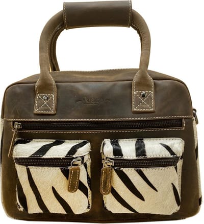 Zebra Tas - Bruin - Crossbody Dames Tas – Cowboybag - Westernbag