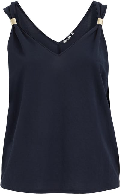 WE Fashion Dames top met gouden accenten - Curve