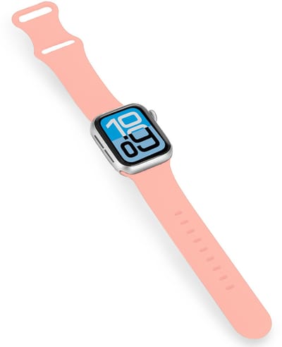 Bandje Geschikt voor Apple Watch 1, 2, 3, 4, 5, 6, 7, 8, 9, SE - 38/40/41 mm Siliconen Verstelbaar Polsband - Horloge Bandje - Oud Roze