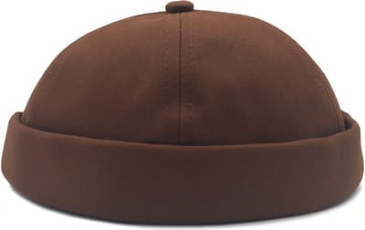 Boasty ® Beanie Cap - Dockermuts - Bruin - Vintage model - muts heren- muts dames - Vissers Beanie Retro - Beanie- Hat - Beanie - Hippie - One size - hippie accessoires-retro - kerstcadeau