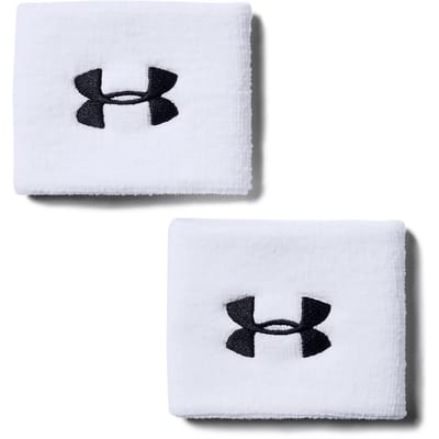 Under Armour Performance WB-WHT Heren Zweetband - Wit - Zwart