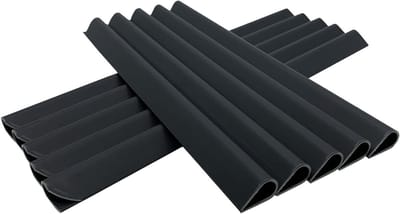Bevestigingsclips voor dubbelstaafmatten - 50 stuks PVC antraciet, klemmen voor schutting en privacystrips