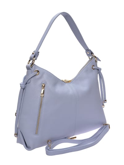 Isabella Rhea Turquoise Rundleer Tas