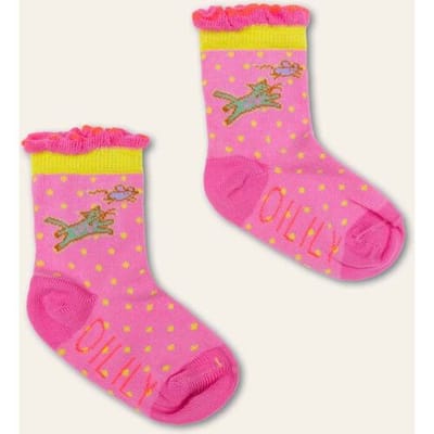 Oilily Mittymouse Sokken- maat23-25 Prism Roze