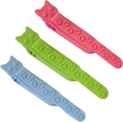Allecta - Set van 3 automatische siliconen bladwijzers - Kleurrijke bladwijzerclips voor boekliefhebbers