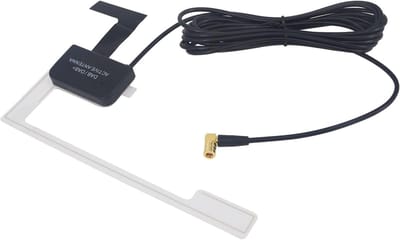 DAB DAB+ Autoradioantenne Haakse SMB Vrouwelijk 3M RG174 Kabelvoedingssysteem Ingebouwde RF-versterker voor Android FM AM HD Sound DAB-ontvanger