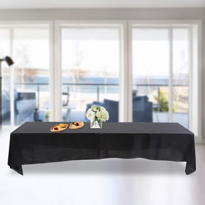 Dailygoods- Tafelkleed 145 X 320 Cm - Wasbaar - Vlek- en kreukbestendig - Polyester - Effen kleur - Geschikt voor bruiloftsfeestdecoratie - Tafelbedekking