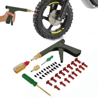 Bandenreparatieset met 16 Paddenstoelstekkers voor Auto's, Motorfietsen en Vrachtwagens