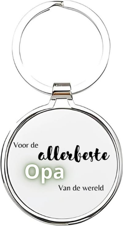 Akyol - voor de allerbeste opa van de wereld Sleutelhanger - Opa - de liefste opa - opa sleutelhanger - grootvader sleutelhanger - sleutelhanger voor opa - familie sleutelhanger - verjaardagscadeautje - cadeau voor opa - grandfather - 4 x 7,5 CM