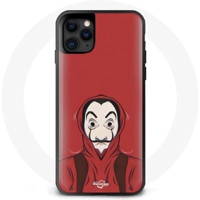 Coque de téléphone - MANIACASE - Iphone 11 - Rouge - Masque Dali - Souple