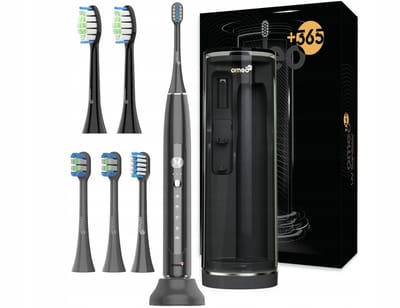 OMEO +365 UV Sanitizer - Sonische Tandenborstel - 82000 trillingen - UV-desinfectie etui - 60 dagen batterij