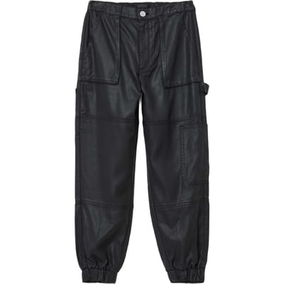 AllSaints Mila Denim Trouser Coated Black Taglia: 10 | Pantaloni cargo Outlet | Donna | Blu