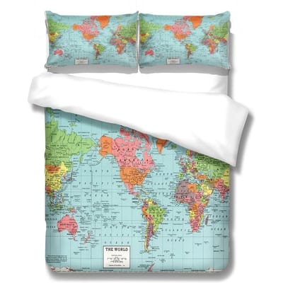 Iberisch Kustlandschap Dekbedovertrek Set King Queen Double Full Twin Single Maat Bedlinnenset 135x200cm