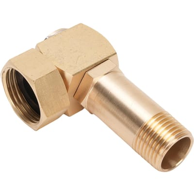 Tuinslang Adapter 1 Inch GHT Zinklegering Tuinslanghaspel Fitting Draaibare Elleboog Connector beige