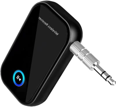 Draadloze Audio Adapter - Muziek Ontvanger - Muziek Streamen - Bluetooth 5.0 - 10 Meter Bereik - Zwart
