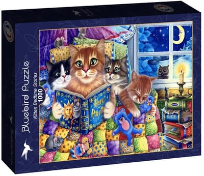 Kitten Bedtime Stories Puzzel 1000 Stukjes